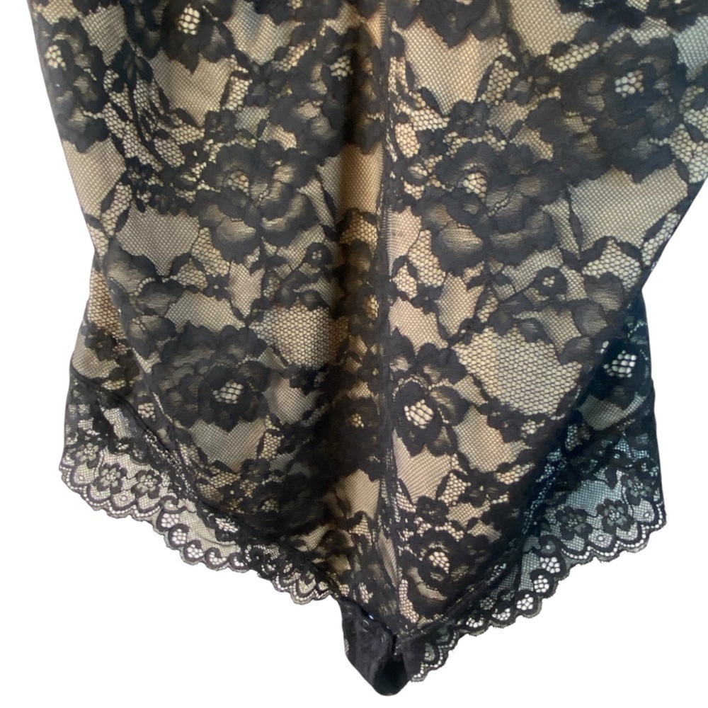NWT Popilush Shapewear Deep V Black Lace Smooth Firm Control Bodysuit SZ 3XL - Picture 7 of 15